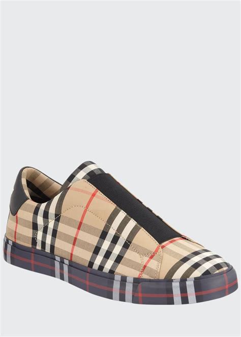 burberry men's sneakers sale|burberry slip on sneakers men.